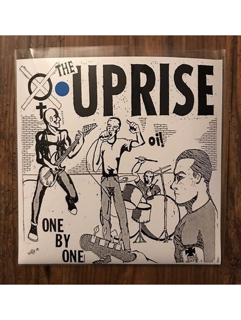 THE UPRISE - ONE BY ONE VINYL RECORD 7" EP (BLUE VINYL) oi! hardcore punk 80s